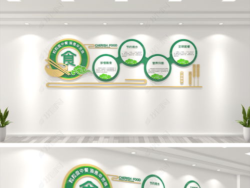 簡約校園食堂文化墻設計 打造健康、安全、文明的企業(yè)餐廳環(huán)境
